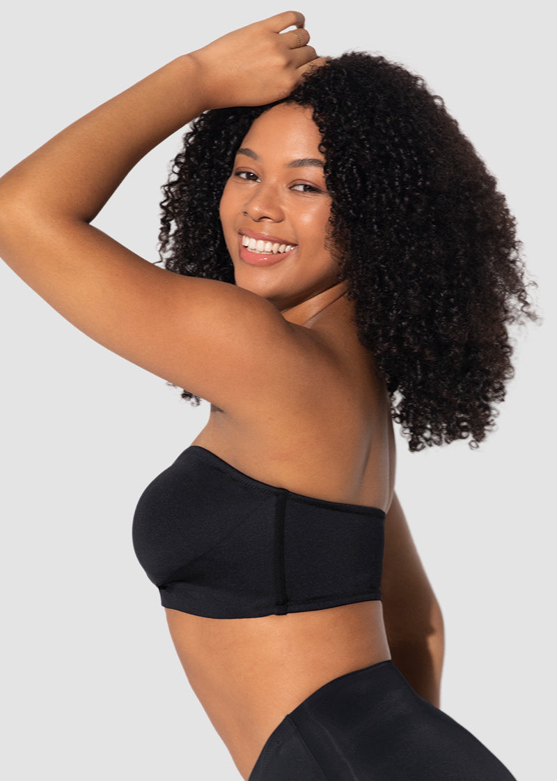 Front Closure Wireless Push-Up Bandeau Bra