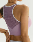 Women’s Mesh Letter Racerback Sports Bra